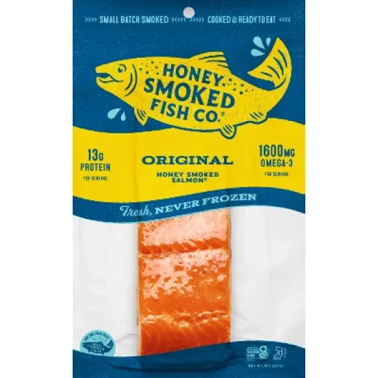 Honey Smoked Fish Co. Original Honey Smoked Salmon - 8oz image {5}