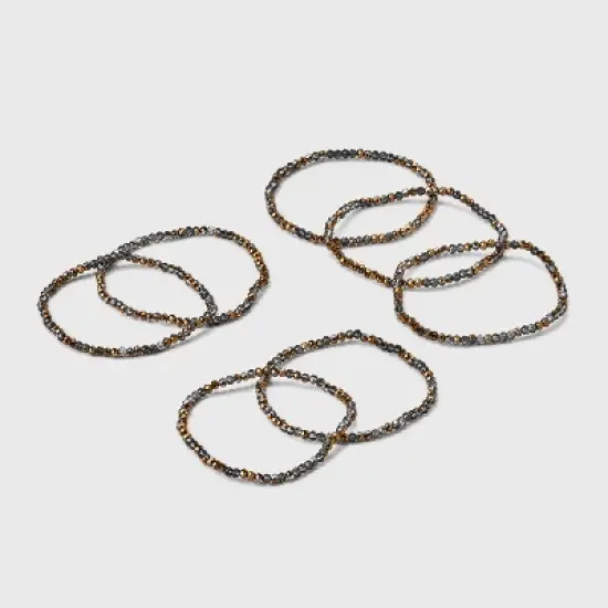 Beaded Stretch Bracelet Set 7pc - A New Day&trade; image {5}