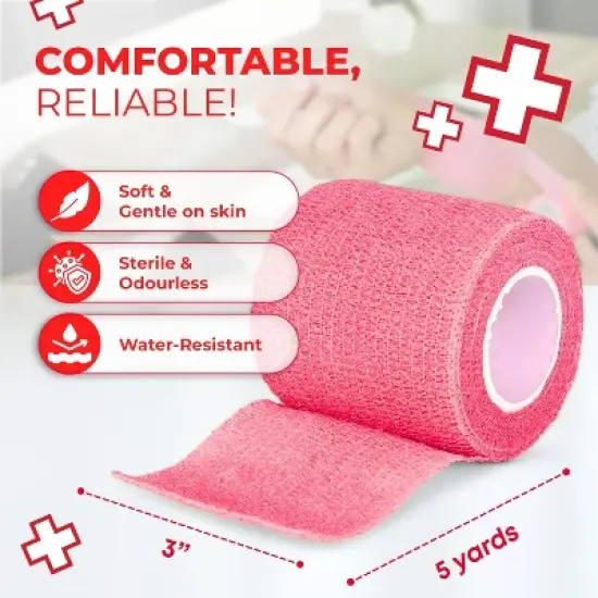 Self-Adherent Bandages, 3" x 5 Yards &ndash; Rainbow Colors image {2}