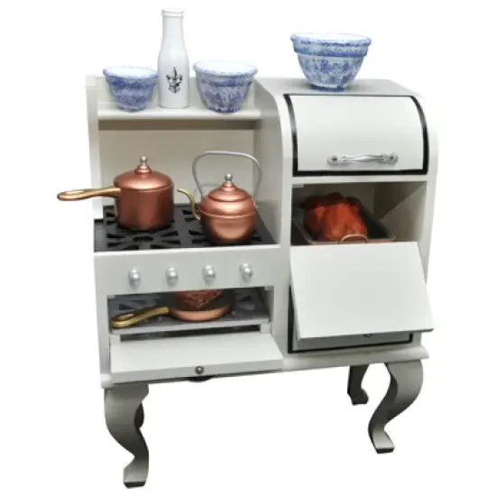 The Queen's Treasures 18 Inch Doll 1930's Style Wooden Stove & Oven image {5}