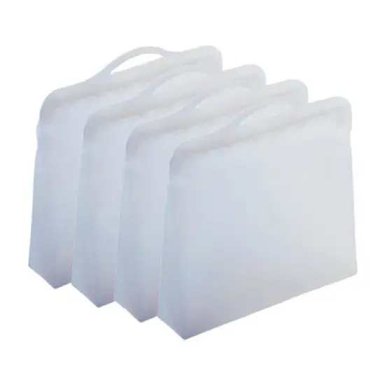 Reusable Silicone Food Storage Bags 4Pack Multipurpose 1 Gallon Storage Bag, Dishwasher Safe, Plastic and BPA Free Innovative Technology Products Corp image {8}