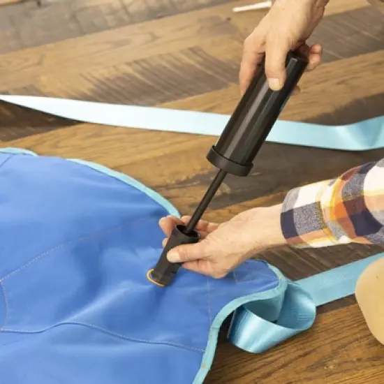 HearthSong 27-Inch Inflatable Flying Saucer Sensory Swing for Indoor or Outdoor Use image {9}