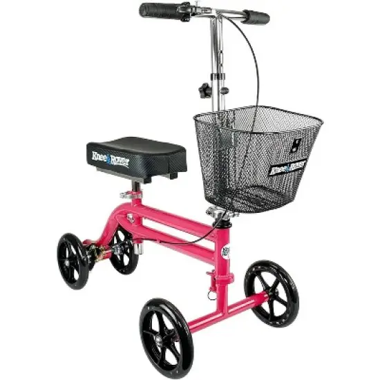 KneeRover Steerable Knee Scooter Pink image {9}
