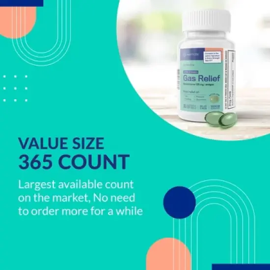 Welmate Extra Strength Gas Relief Softgels - 365 ct image {5}