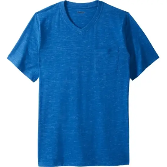 KingSize Men's Big & Tall Shrink-Less&trade; Lightweight Longer-Length V-neck T-shirt image {9}