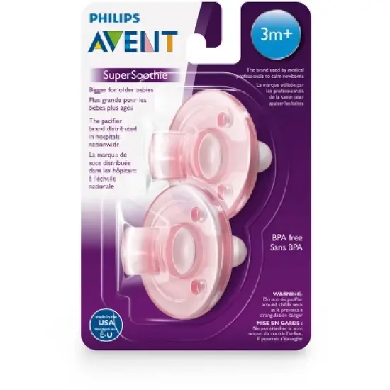 Philips Avent Soothie 3m+ - Pink/pink - 4pk image {4}