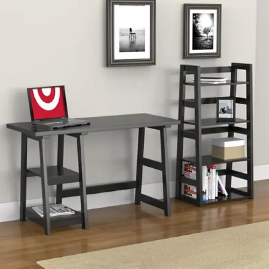 44.25" Designs2Go Trestle Bookcase - Breighton Home image {3}