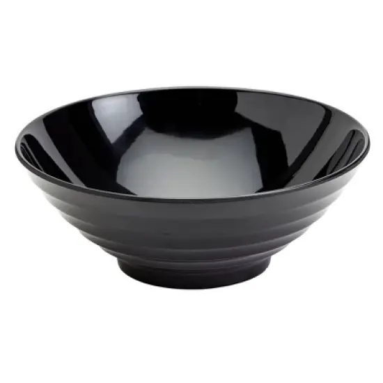 Infuse 2pc 8" Melamine Ramen Bowls Black image {6}