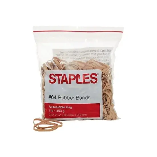 Staples Economy Rubber Bands Size #64 1 lb. 808659 image {3}
