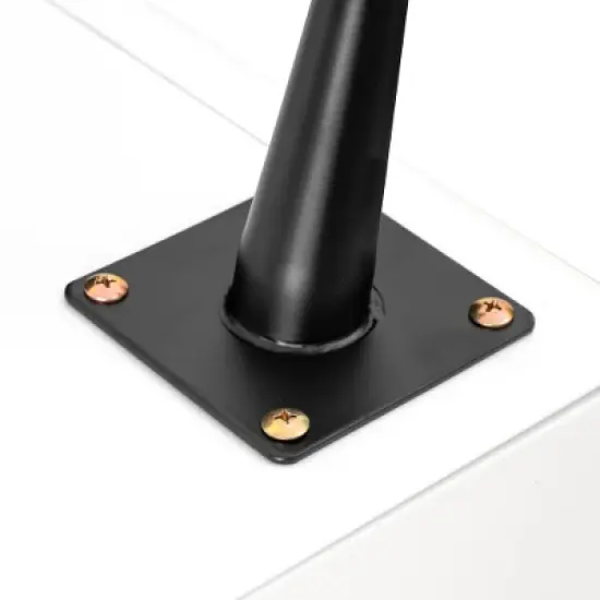 LIVAREEmlen Modern Night Stand Storage Cabinet for Living Room Bedroom, Steel Cabinet with 2 Drawers,Bedside Furniture, circular handle image {3}