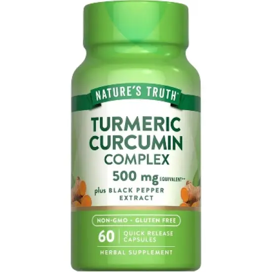 Nature's Truth Turmeric Curcumin with Black Pepper Extract | 500mg | 60 Capsules image {7}