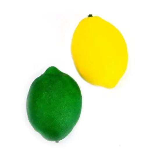 Ready! Set! Go! Link 12 Piece Yellow And Green Lifelike Fake Lemons, Kitchen Pretend Play Food Toys For Kids image {3}