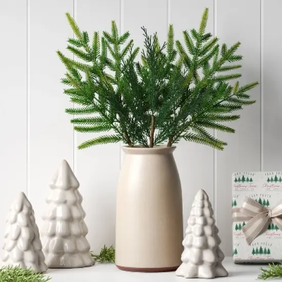 4pc Christmas Pick Set 2 Cedar Picks 2 Norfolk Pine - Wondershop&trade; image {1}