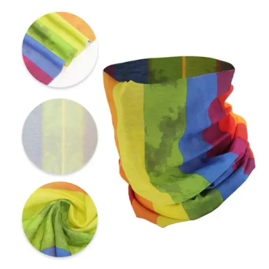 Unique Bargains Sunscreen Rainbows Pattern Face Scarf Mask Assorted Color 1 Pc image {2}