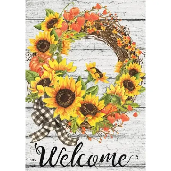 Briarwood Lane Garden Flag 12x18 For Outdoor Sunflower Fall Wreath Welcome For Fall Garden Flag Flags For Outside image {4}