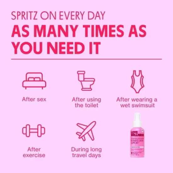 Love Wellness Intimate Skin Support Antimicrobial Skin Cleanser - 4 fl oz image {6}