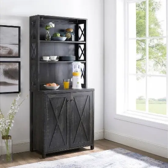 Elegant Wall Bar Cabinet - Home Source image {1}