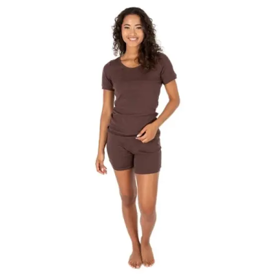 Leveret Womens Two Piece Short Cotton Pajamas image {10}