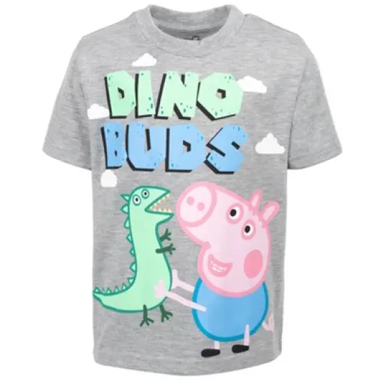 Peppa Pig Graphic T-Shirt & Mesh Shorts Blue/Grey  image {2}