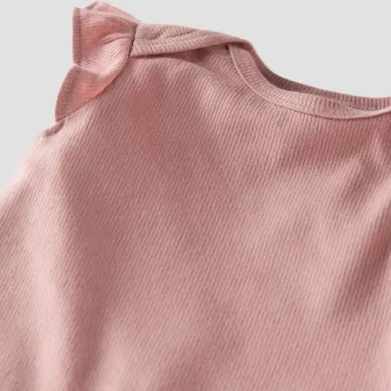 little Planet By Carter's Baby 2pc Winter Top and Bottom Set - Clay Pink image {2}