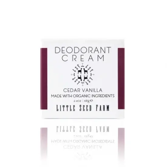 Little Seed Farm All-Natural Deodorant Cream &ndash; (2.4 oz) | Aluminum-Free Activated Charcoal Deodorant for Women & Men &ndash; Cedar Vanilla Scent image {2}