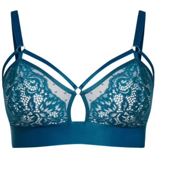 Women's Plus Size lingerie Hollie Bralette - poseidon | FOX & ROYAL image {2}