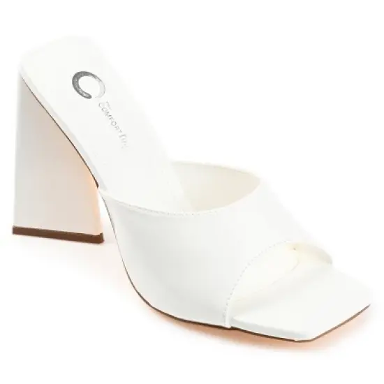 Journee Collection Womens Kammali Tru Comfort Foam Open Square Toe Block Heel Sandals image {13}