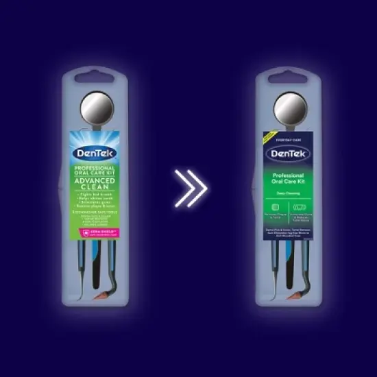 DenTek Professional Oral Care Kit - Dental Pick & Scaler, Tartar Removal Tool & Gum Stimulator, and Mouth Mirror - Trial Size - 5ct image {1}