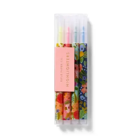 Rifle Paper Co. 4ct Garden Party Highlighter Set: Bold Multicolored Markers for Art & School, Ages 13+ image {2}
