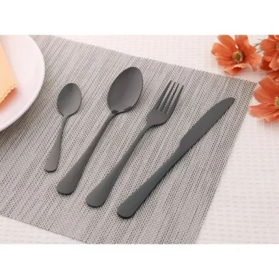REGALWOVEN 24 Pcs 1 Set Stainless Steel Durable Rust-Proof Corrosion Resistant Flatware Set image {4}