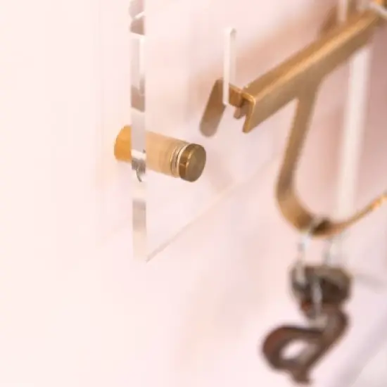 RUSSELL + HAZEL Acrylic Weekly Wall Calendar: Clear Office Supplies, Desk Organizer, 10" x 24" Wall Planner image {3}