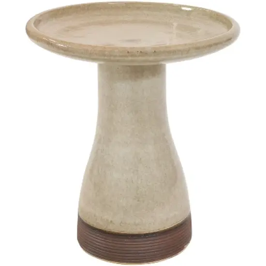 Sunnydaze Outdoor Weather-Resistant Garden Patio High-Fired Smooth Ceramic Hand-Painted Duo Tone Bird Bath image {13}