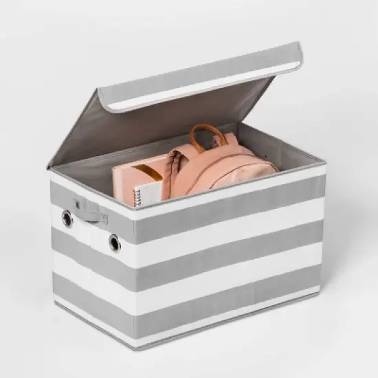 Large Rectangle Kids' Storage Striped Bin - Pillowfort&trade; image {2}