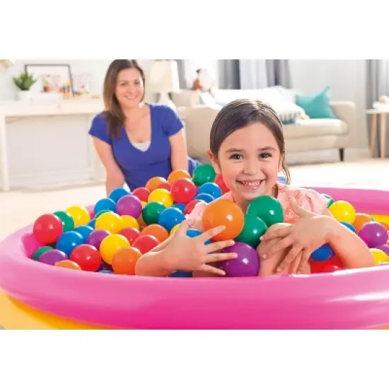 Intex 100-Pack Large Plastic Multi-Colored Fun Ballz For Ball Pits (4 Pack) image {3}