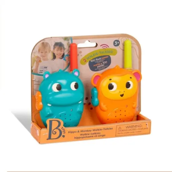 B. toys Walkie-Talkie Set - Hippo & Monkey image {6}