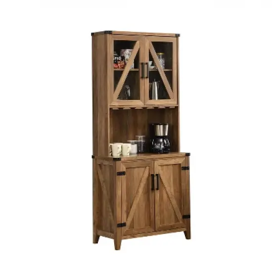 Wall Bar Cabinet with Glass Doors - Home Source image {10}