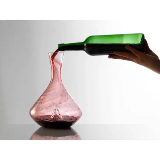 Stolzle Lausitz Fire Decanter Beverage Server Lead-Free Crystal, Modern Style, 750ml Capacity, Dishwasher-Safe image {3}