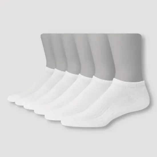 Men's Big & Tall Hanes Premium Performance Cushioned Low Cut Socks 6pk image {3}