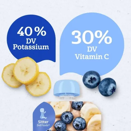 Gerber Toddler Baby Food Pouch - Banana Blueberry - 3.5oz image {3}
