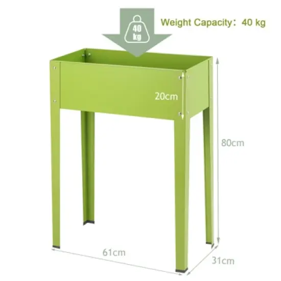 Tangkula Outdoor Elevated Garden Plant Stand Raised Garden Bed with Legs for Indoor and Outdoor Use 25" x13" x 31.5" image {8}