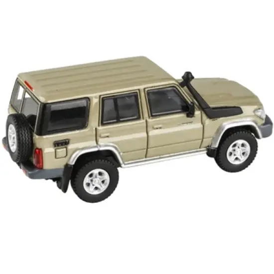 2014 Toyota Land Cruiser 76 Sandy Taupe Tan 1/64 Diecast Model Car by Paragon Models image {1}