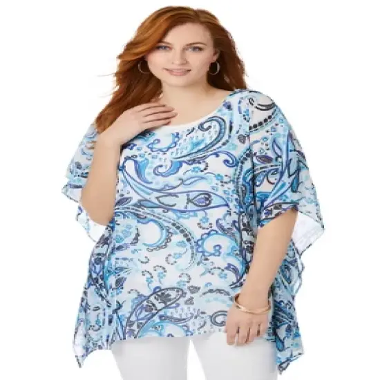 Jessica London Women&rsquo;s Plus Size Caftan Top image {1}