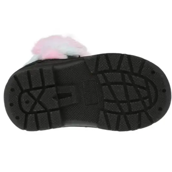 Rampage Girl's Warm Microsuede Winter Boots for Toddlers/Girls,With Cute Faux Fur Heart And Trim Details image {6}