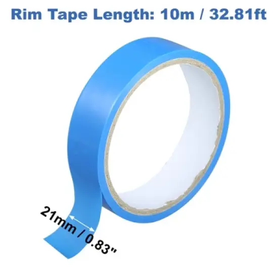 Unique Bargains Bike Wheel Tubeless Rim Tape 10m Length Blue image {2}