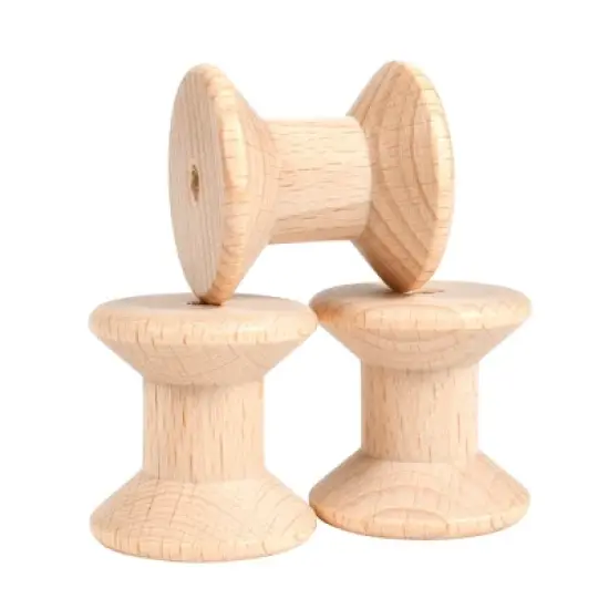 TickiT Wooden Spools, Set of 10 image {4}