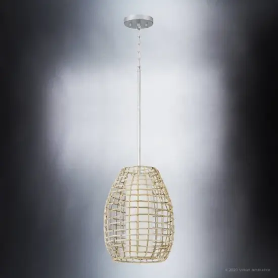 Urban Ambiance Luxury Bohemian Outdoor Pendant 16''H x 12''W,  Galvanized Steel Finish,  Cleveland Collection, UHP1281 image {3}