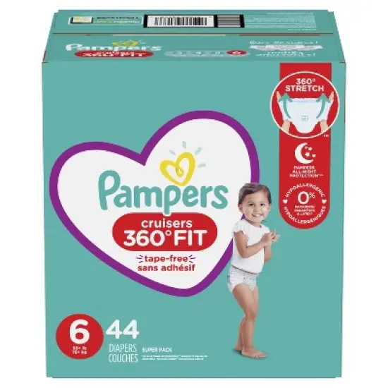 Pampers Cruisers 360 Diapers - (Select Size and Count) image {8}