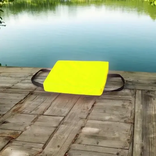 Bradley Type IV Boat Cushion USCG Approved Throwable Flotation Device; Coast Guard approved throw preserver with foam cushion image {13}