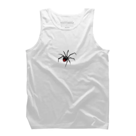 Men's Design By Humans Halloween spider tshirt By bambino Tank Top image {5}