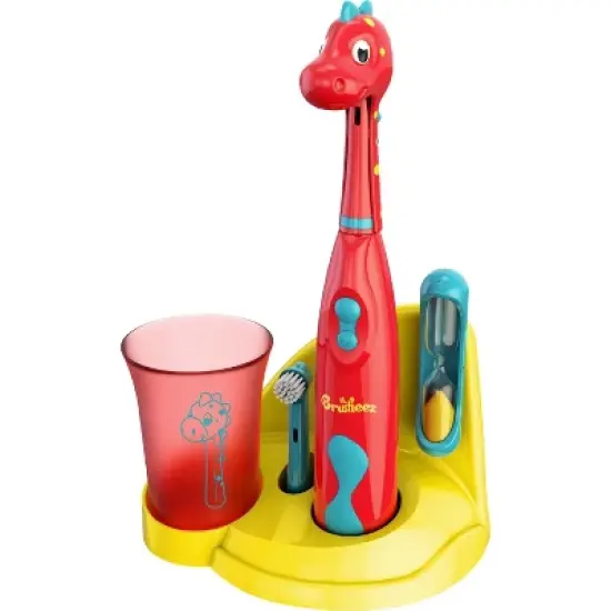 Brusheez Pepper the Dinosaur Kid's Electric Toothbrush Set image {1}